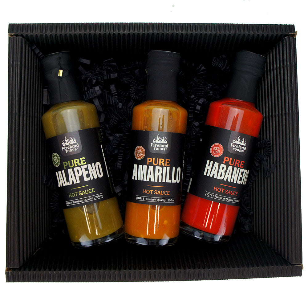 Caja de regalo “Salsa de Chile Pura”, 3x 100ml