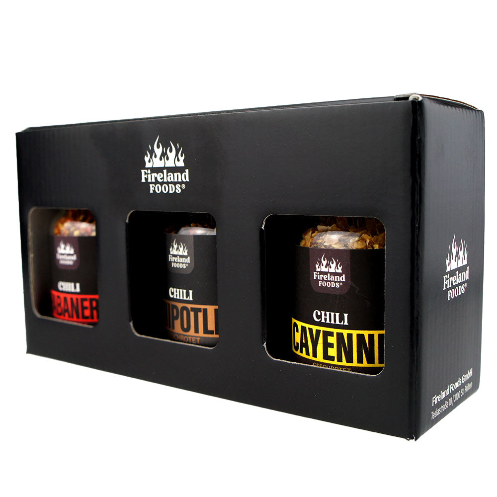 Caja de regalo "Chili flakes", 3x vaso de corcho