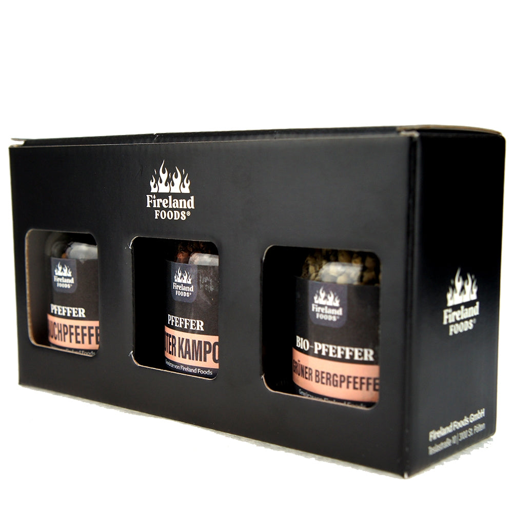 Caja de regalo "Pepper", 3x vaso de corcho