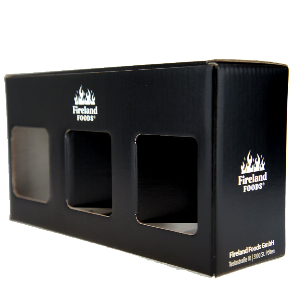 Caja de regalo para 3x tarros de corcho, vacía