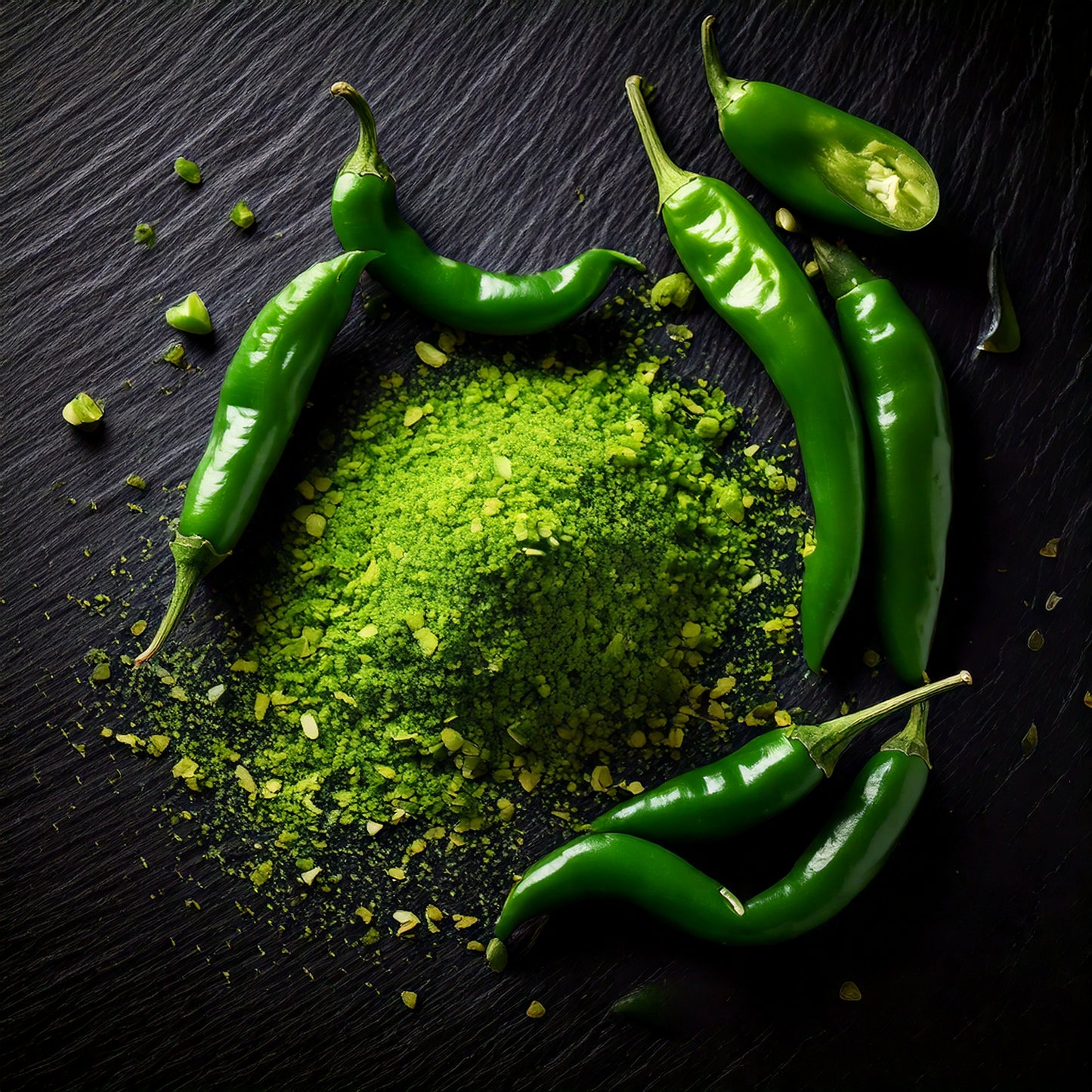 Cayenne grün, geschrotet, 60g