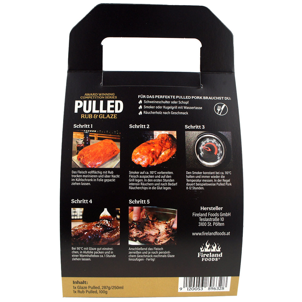 Juego de parrilla Pulled (Pork & Co.) que incluye receta