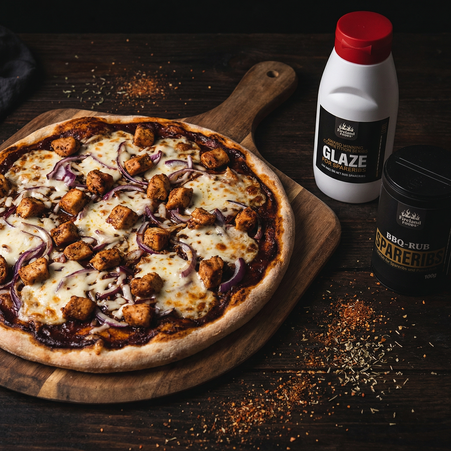 Frote las costillas en un frasco de corcho, 100 g