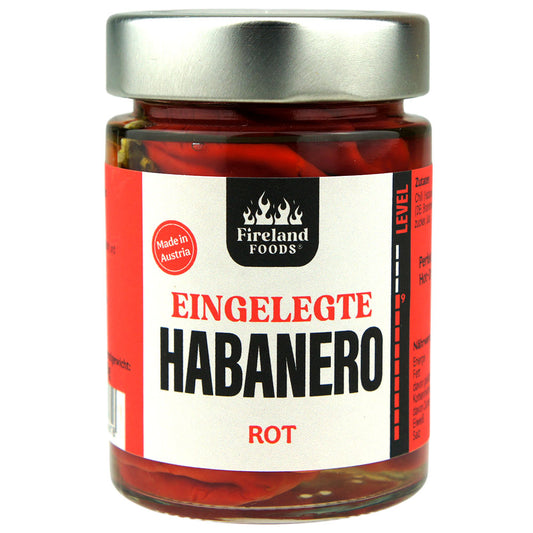 Eingelegte Habanero rot, 200g