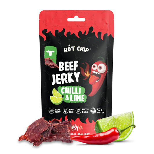 Beef Jerky Chilli & Lime, 25g