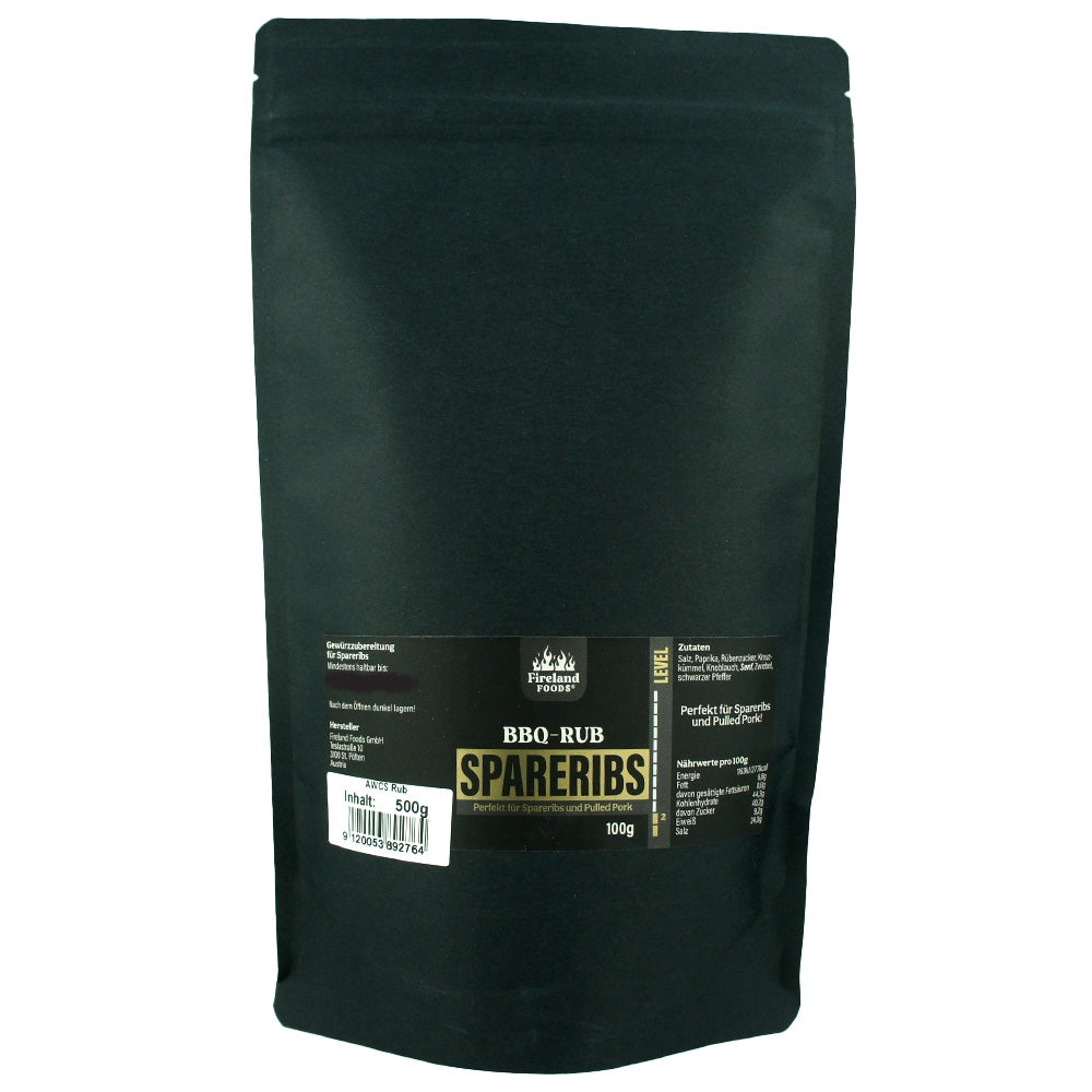 Rub spare ribs in a bag, 500g