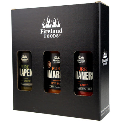 Caja de regalo “Salsa de Chile Pura”, 3x 100ml