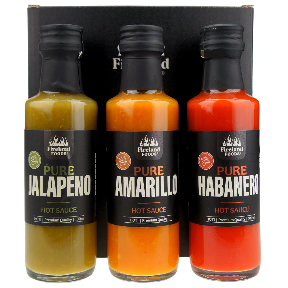 Geschenkbox "Pure Chilisauce", 3x 100ml