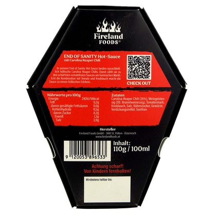 Salsa Picante Fin de la Cordura 110g/100ml