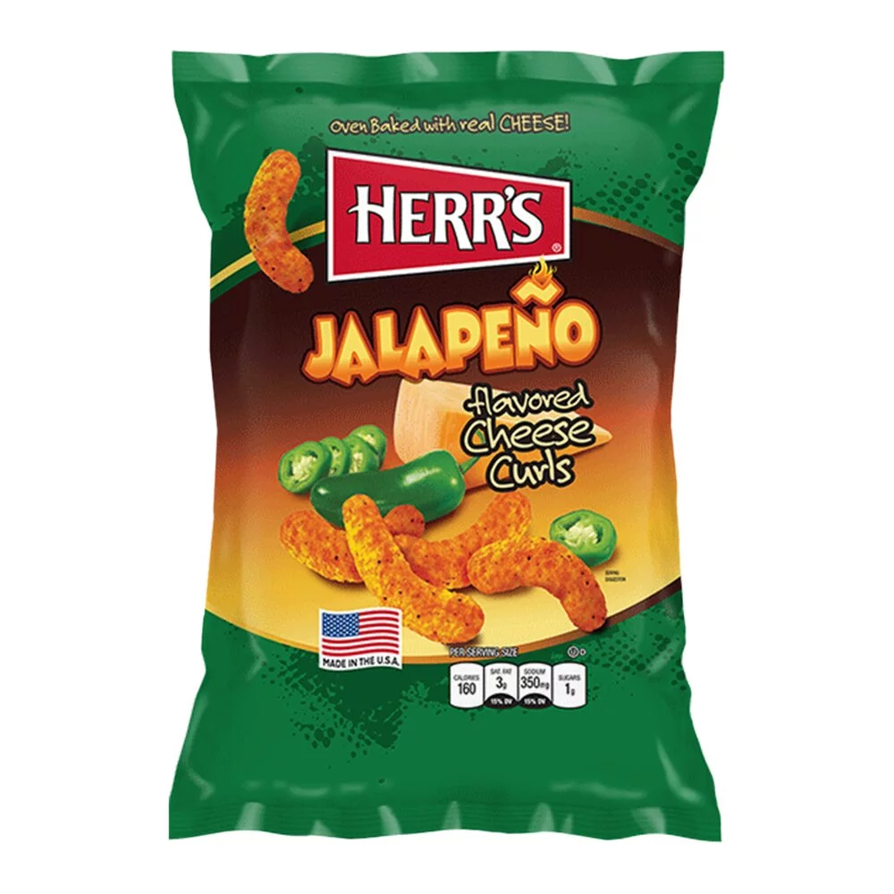 Herr's Jalapeno Cheese Curls, 170g