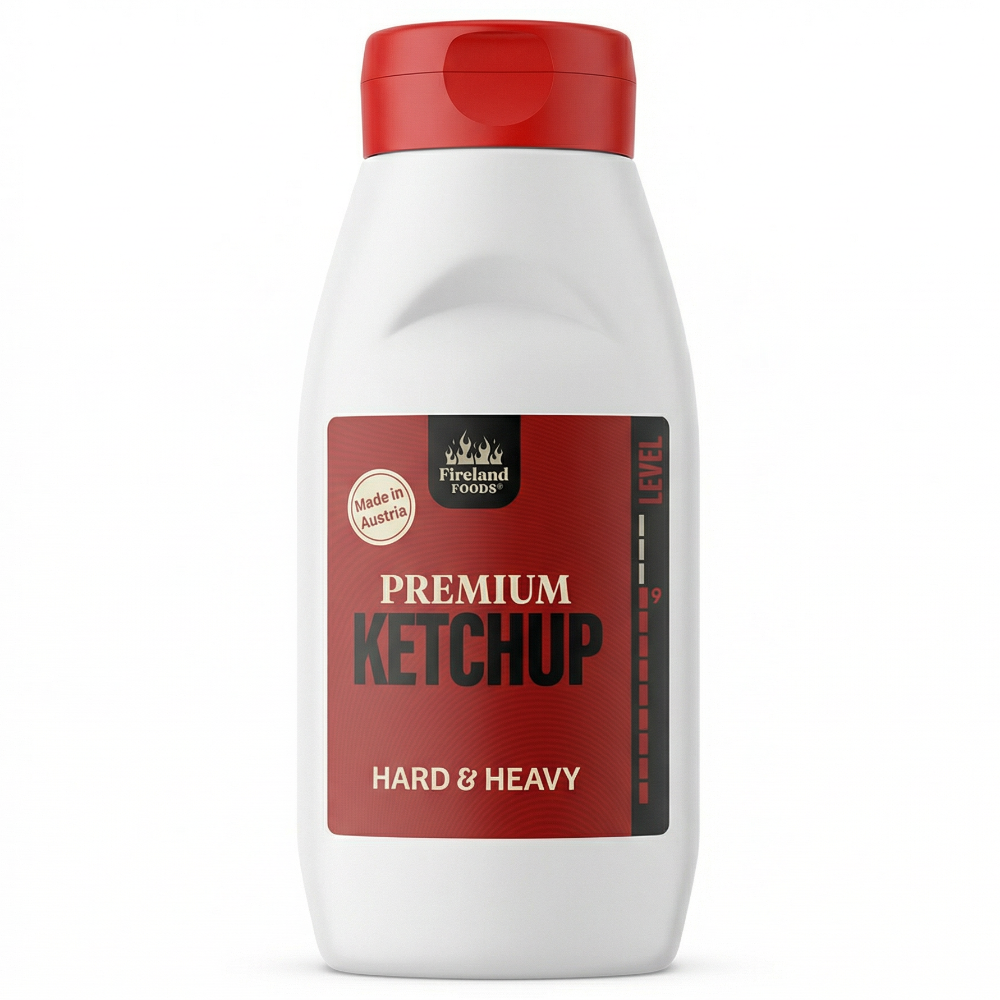 Ketchup Hard &amp; Heavy, 265g/250ml