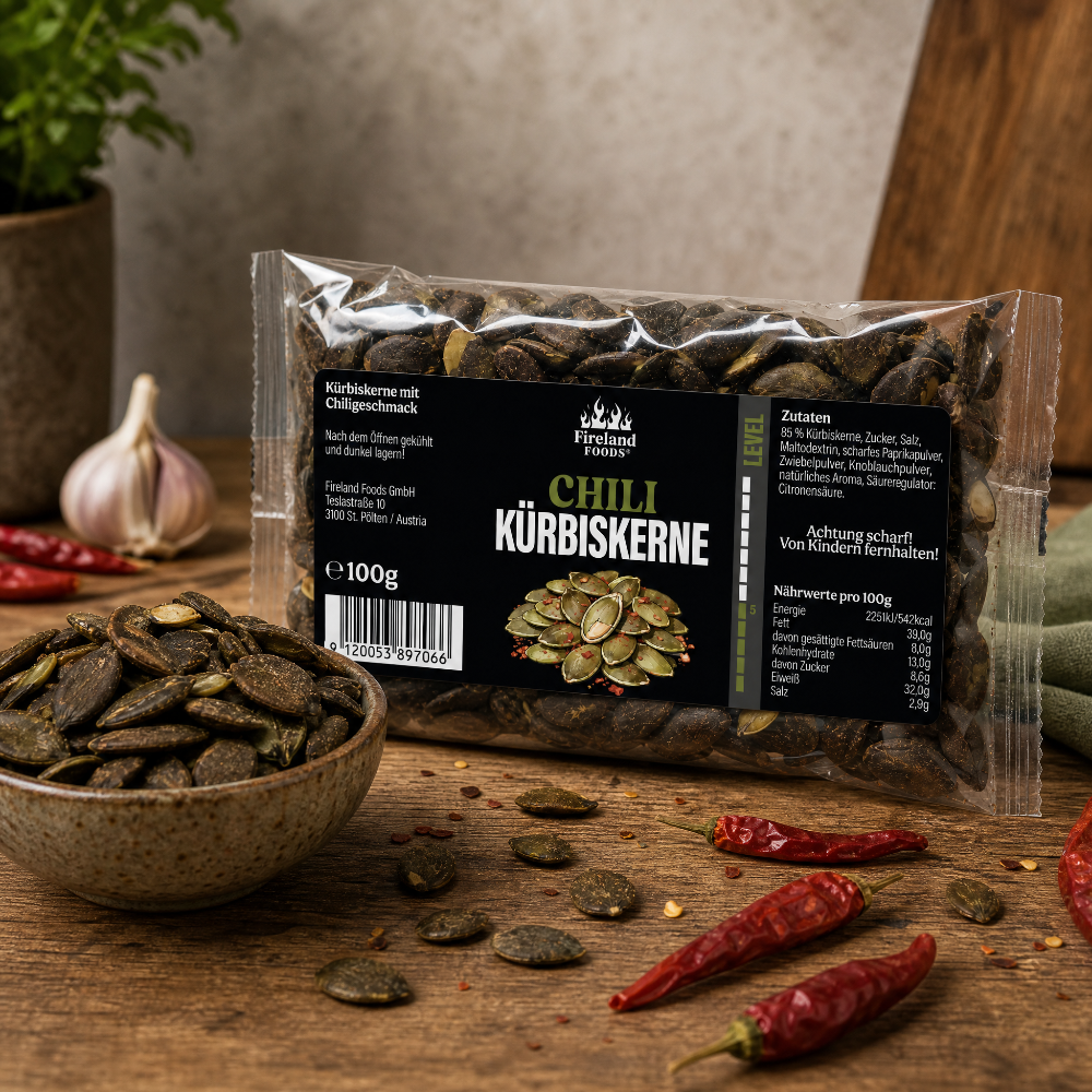 CHILI KÜRBISKERNE 100G
