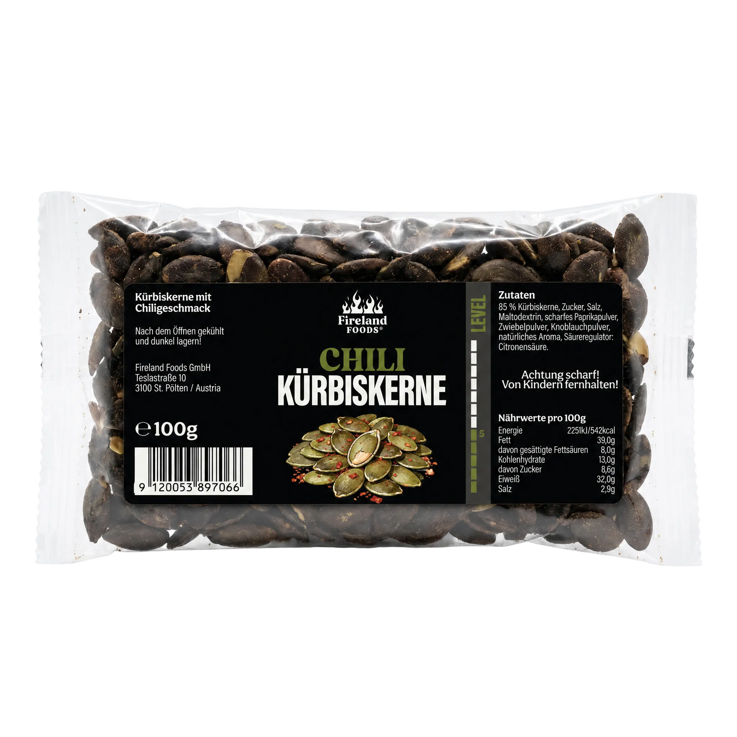 CHILI KÜRBISKERNE 100G