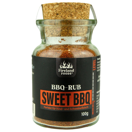Frote Sweet BBQ en vaso de corcho, 100g