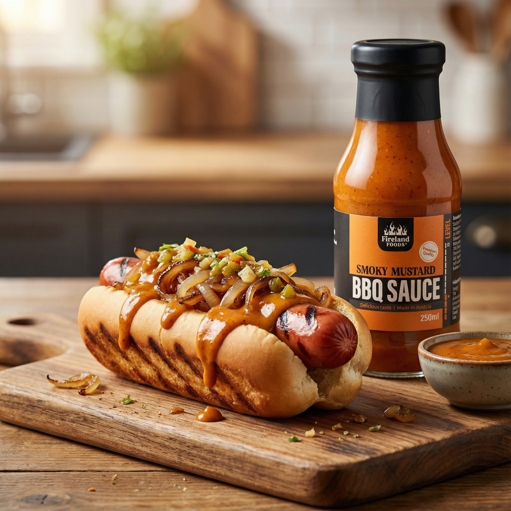 Mostaza Ahumada BBQ, 285g/250ml